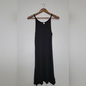 Old Navy Black Halter Spaghetti Strap Midi Dress